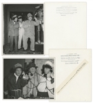 Lot of Twenty 10 x 8 Glossy Photos From Five Different Three Stooges Films, Complete List List Online at NateDSanders.com -- Very Good Condition